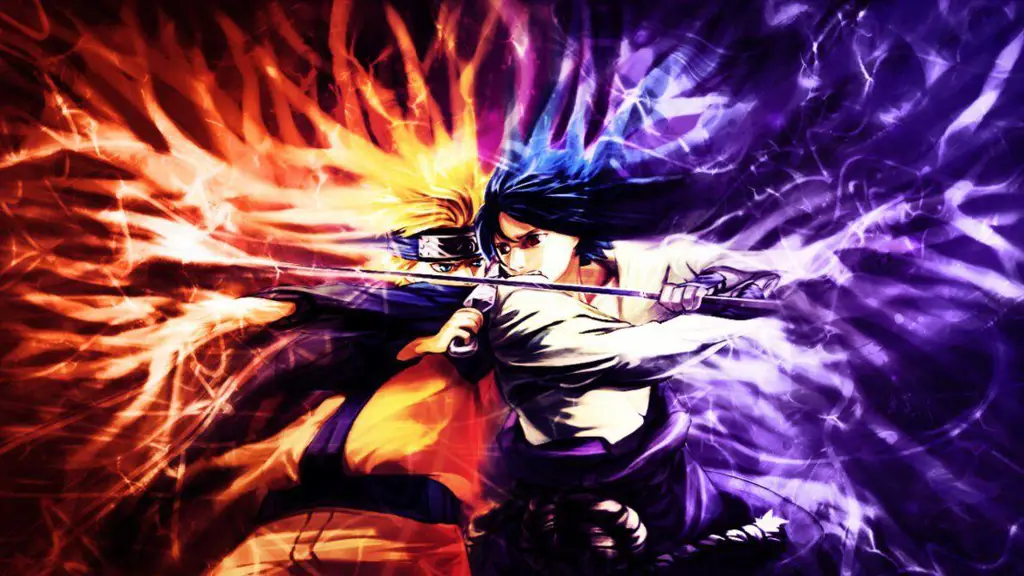 Saksikan pertarungan epik Naruto Gambar adegan pertarungan Naruto dan Sasuke