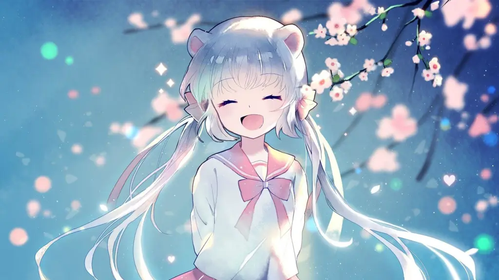 Kegembiraan Menonton Anime Gambar penggemar anime yang senang sedang menonton anime