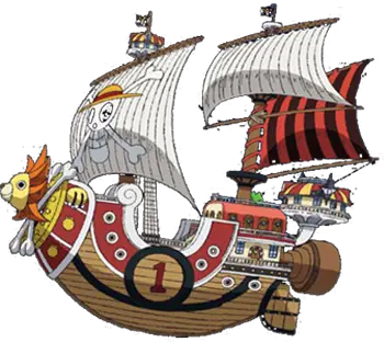 Kapal Thousand Sunny, Lambang Petualangan Topi Jerami Gambar kapal Thousand Sunny, kapal bajak laut Topi Jerami
