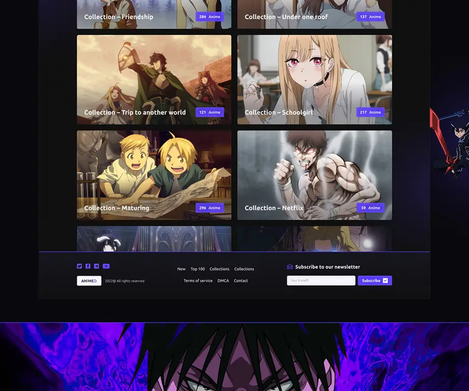 Platform streaming untuk nonton anime Ore Monogatari Logo berbagai platform streaming anime seperti Netflix, iQiyi, dan Crunchyroll