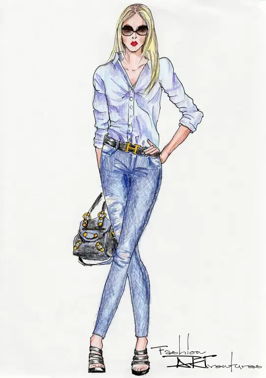 Desain busana yang unik dan menarik dalam anime Paradise Kiss Sketsa desain busana yang indah dalam anime Paradise Kiss