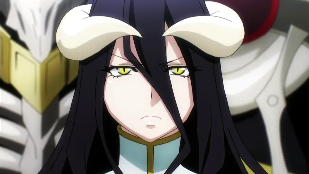 Albedo, salah satu floor guardian di Nazarick Gambar karakter Albedo dari anime Overlord