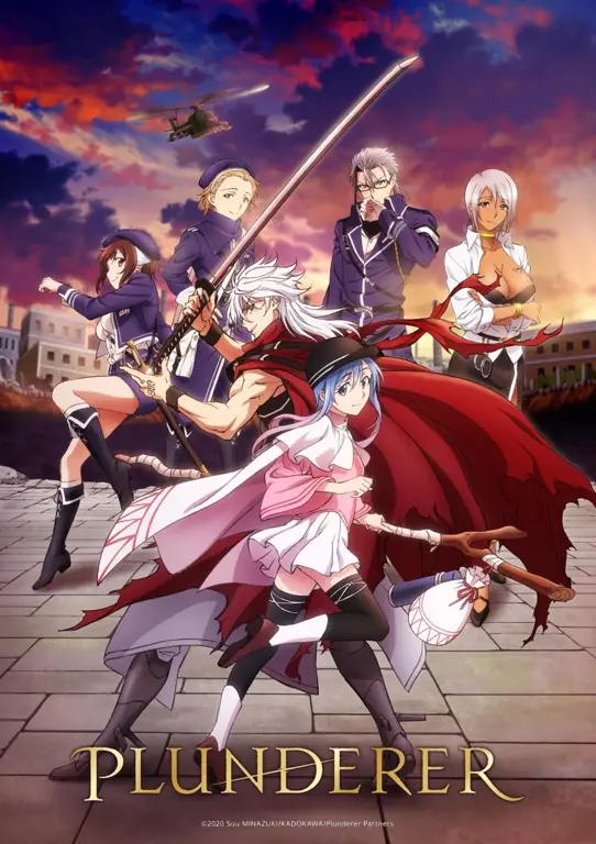 Poster resmi anime Plunderer Poster promosi anime Plunderer