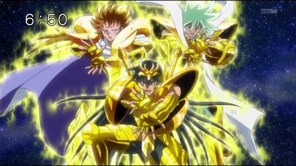 Pertarungan Sengit Para Saint Adegan pertarungan seru Saint Seiya Omega