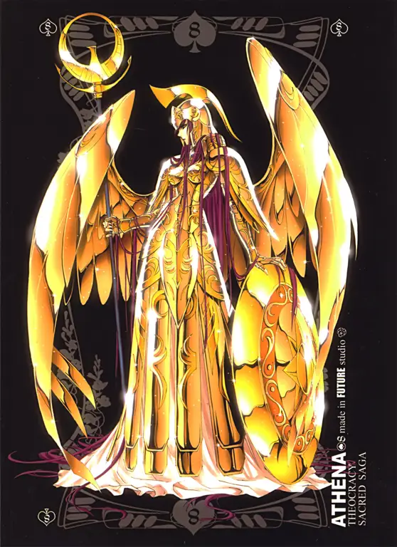 Dewi Athena dan Para Ksatria Setia Gambar Dewi Athena, pelindung para Saint