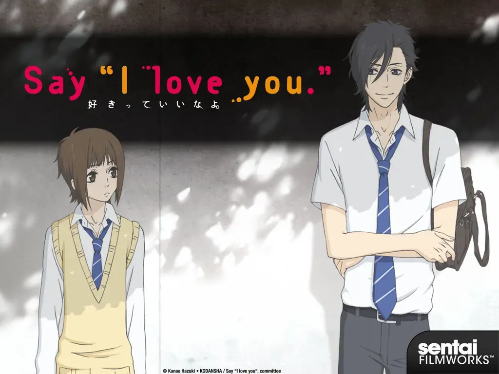 Adegan romantis dari anime Say I Love You Gambar adegan menarik dari anime Say I Love You