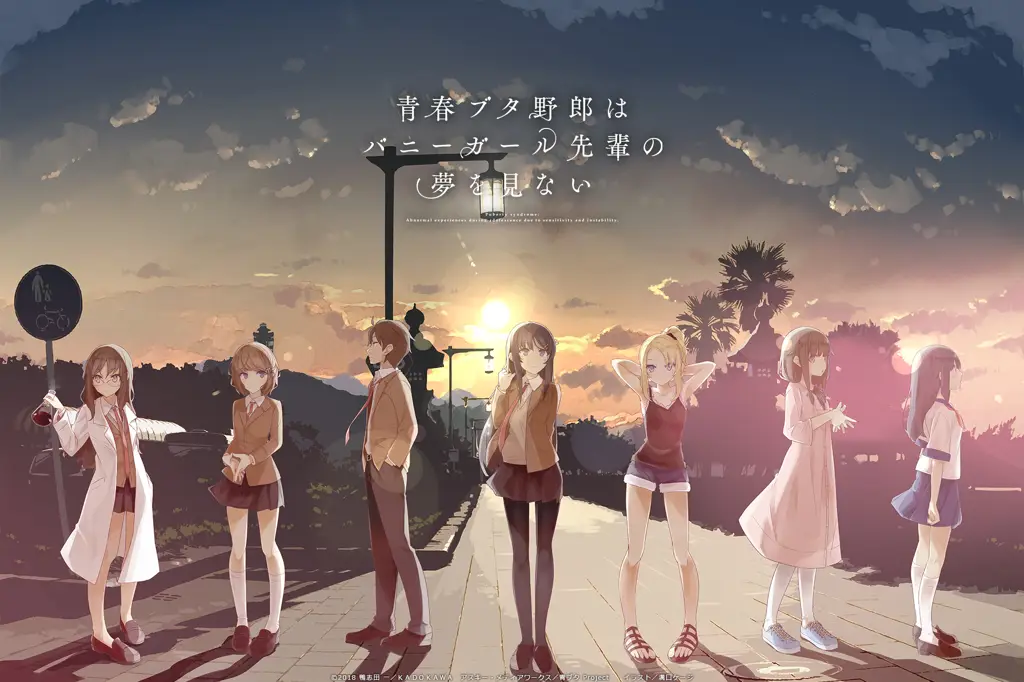 Para Karakter dalam Seishun Buta Yarou Gambar karakter utama Seishun Buta Yarou