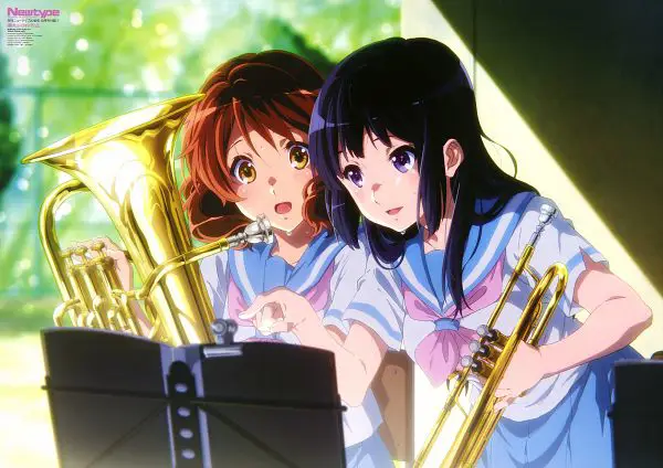 Para anggota klub musik dalam Hibike! Euphonium Adegan anime Hibike! Euphonium
