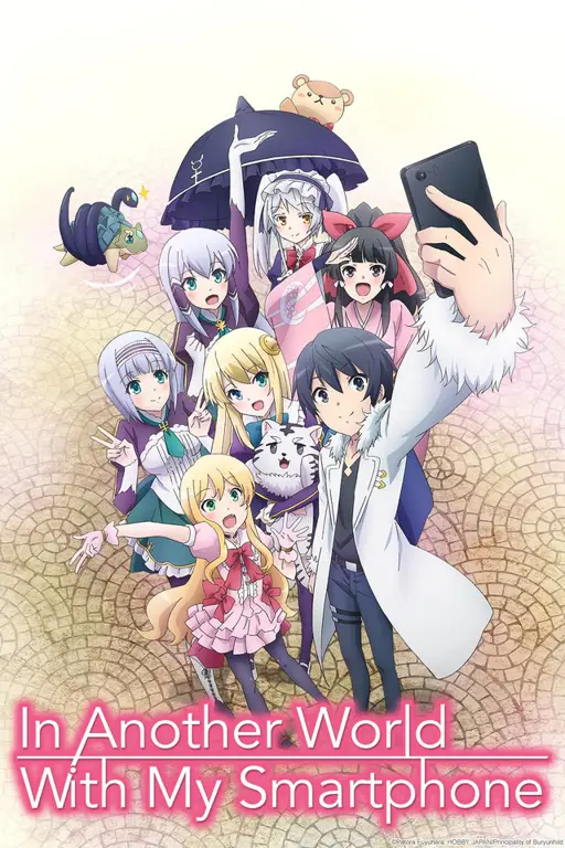 Menikmati Anime di Smartphone Seseorang yang sedang menonton anime di smartphone
