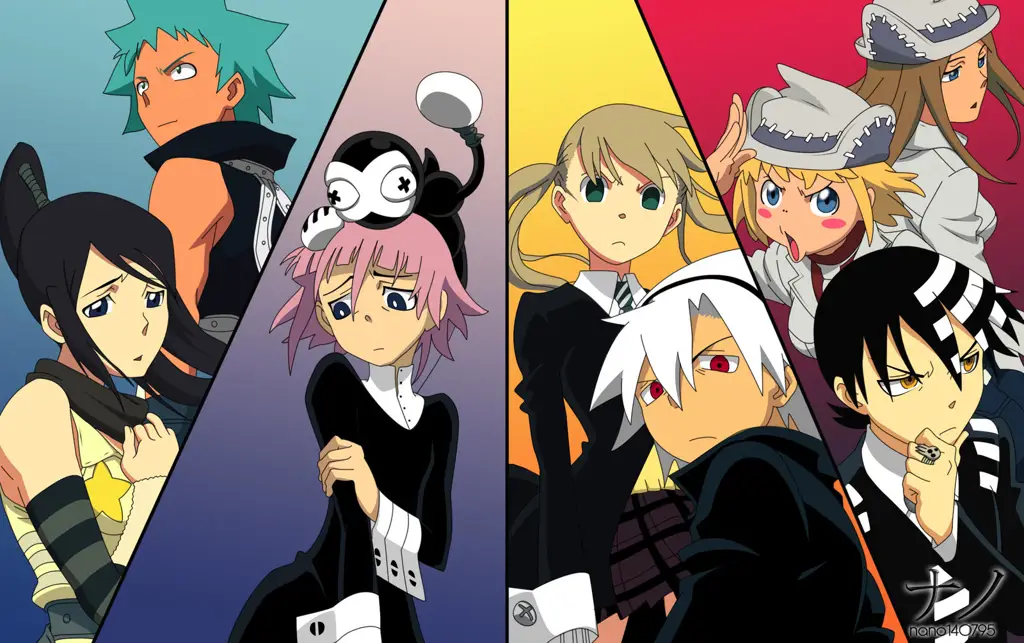 Para karakter Soul Eater yang unik dan penuh warna Gambar para karakter Soul Eater