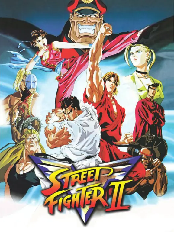 Cuplikan adegan dari anime Street Fighter Adegan anime Street Fighter