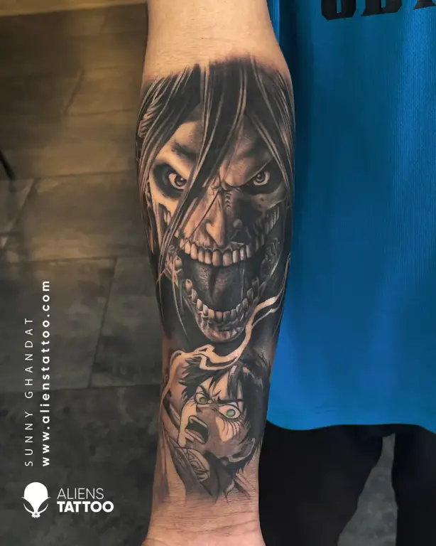 Inspirasi Desain Tato dari Anime Desain tato anime